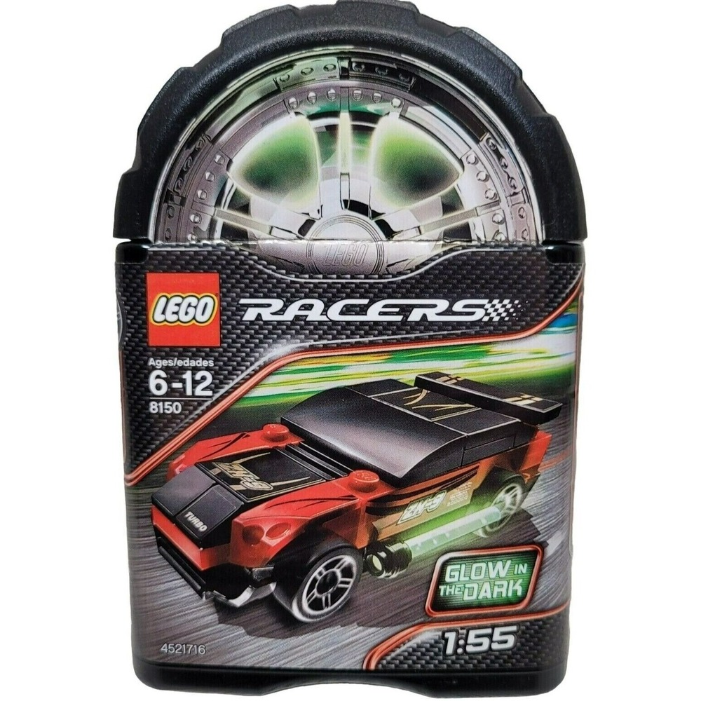 Sealed LEGO Racers 8150 ZX-9 Tiny Turbos Glow in the Dark 2008 Building Toy Set